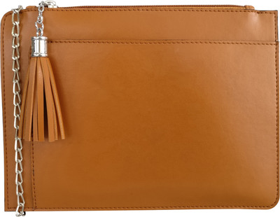 

Toteteca Women Evening/Party Tan PU Sling Bag
