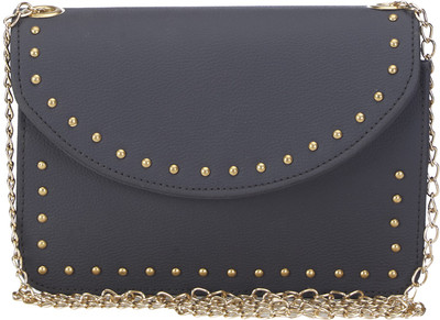 

Amperstyle Women Evening/Party Grey PU Sling Bag