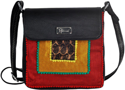 

Hawai Women Casual Black PU Sling Bag