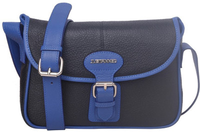 

Justanned Women Casual Black Genuine Leather Sling Bag