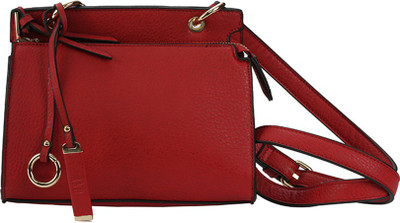 

AND Women Casual Red PU Sling Bag