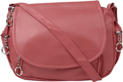 

Coash Women Casual Pink PU Sling Bag