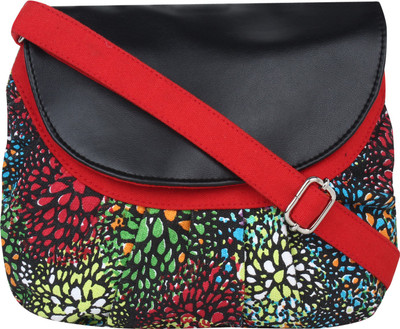 

Anekaant Women Casual Multicolor Canvas Sling Bag