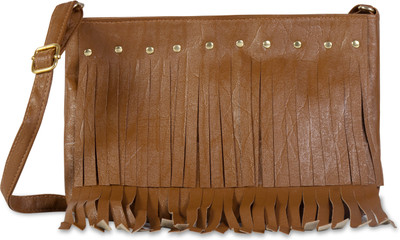 

Felicita Women Casual Brown PU Sling Bag