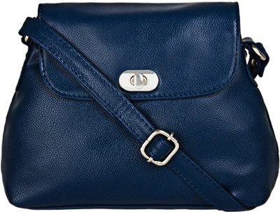 

Bagsy Malone Women Formal Blue PU Sling Bag