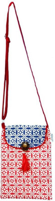 

Pickpocket Women Casual Red, Blue Canvas Sling Bag, Blue;red