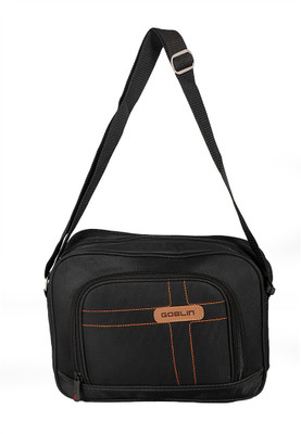 

Goblin Men & Women Formal Black Nylon Shoulder Bag