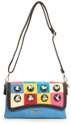 

Eleegance Women Casual Blue PU Sling Bag