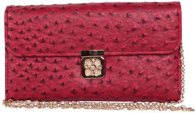 

Trendberry Women Casual Red PU Sling Bag