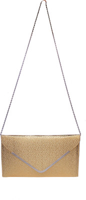 Essart Women Casual Gold PU Sling Bag