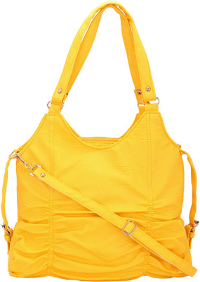 

Giant Roots Women Casual Yellow Leatherette Shoulder Bag