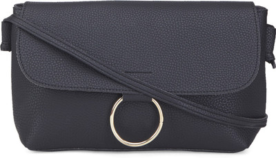 

Amperstyle Women Casual Black PU Sling Bag