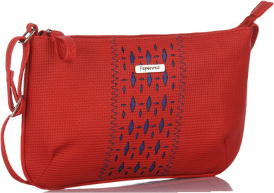 

Peperone Women Casual Red PU Sling Bag