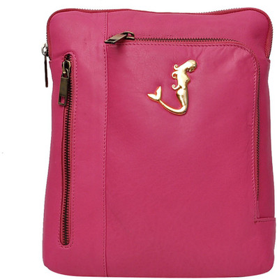 

Hawai Women Formal Pink Genuine Leather Sling Bag