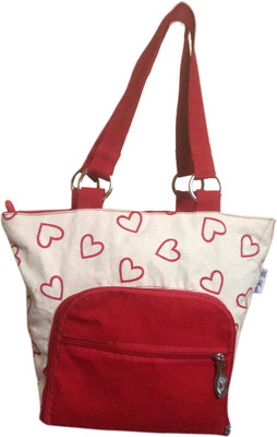 

Fly Angels Women White Canvas Messenger Bag
