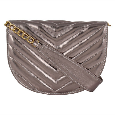 

Berrypeckers Women Casual Silver PU Sling Bag