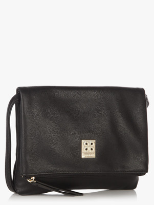 

Addons Women Casual Black PU Sling Bag