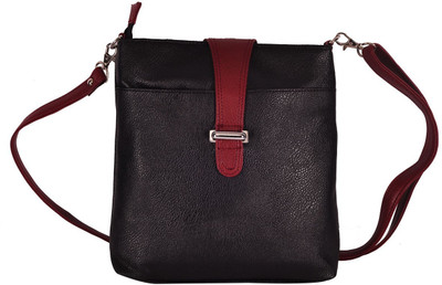 

Hawai Women Casual Black PU Sling Bag