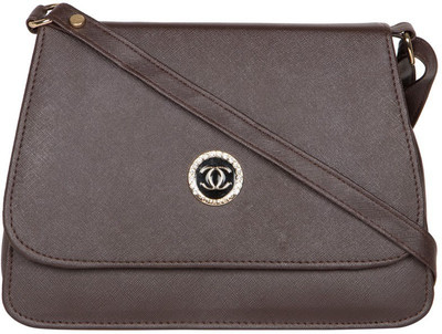 

MTE Girls Casual Brown Leatherette Sling Bag