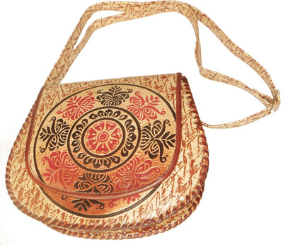 

Banga Bhandar Women Casual Beige, Brown Genuine Leather Sling Bag