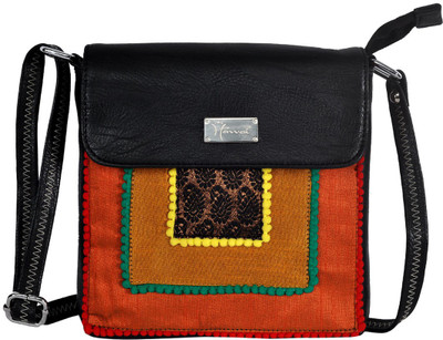 

Hawai Women Casual Black PU Sling Bag