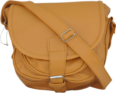 

Solly Women Casual Yellow PU Sling Bag