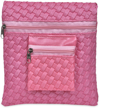 

Random Girls Casual Pink PU Sling Bag