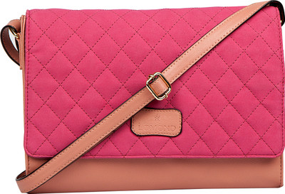 

Lomond Women Evening/Party Pink PU Sling Bag
