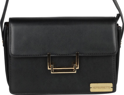 

Hepburnette Women Formal Black PU Sling Bag