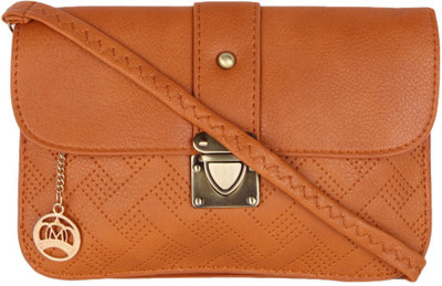 

Moedbuille Women Casual Tan PU Sling Bag