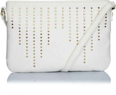

Caprese Women Casual White Leatherette Sling Bag