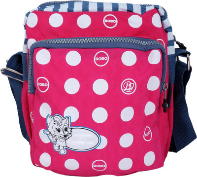 Super Drool Boys & Girls Casual Pink PU Sling Bag