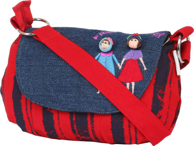 

Pickpocket Women Casual Red Canvas Sling Bag