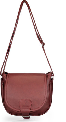 

Frosty Fashion Women Casual Brown PU Sling Bag