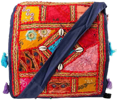 

Little India Women Casual Multicolor Cotton Sling Bag