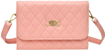 

Hawai Women Casual Pink PU Sling Bag
