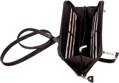 

Y Store Women Casual Black Genuine Leather Sling Bag