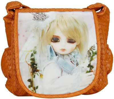 

MAEVA Women Casual Tan Rexine Sling Bag