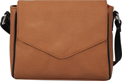 

Borsavela Women Casual Tan PU Sling Bag