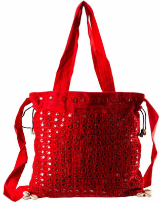 

Shilpbazaar Women Casual Red Cotton Sling Bag