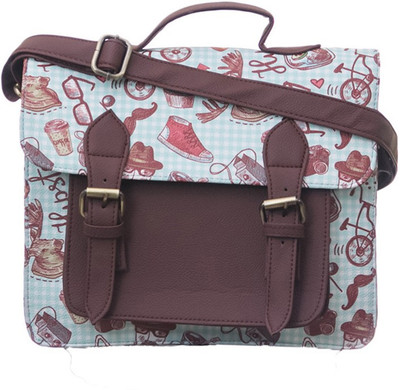 

Band Box Women Casual Blue PU Sling Bag