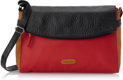 

Donna & Drew Women Casual Red PU Sling Bag