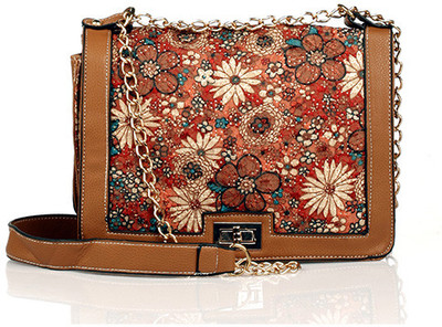 

Ella Women Casual Brown PU Sling Bag