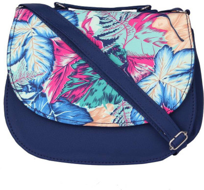 

Goldeno Girls Casual Blue PU Sling Bag