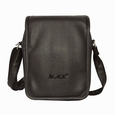 

Chimera Leather Men & Women Casual Black Leatherette Sling Bag
