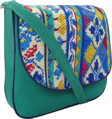 

Hi Look Women Casual Multicolor Canvas Sling Bag