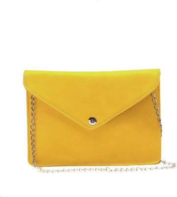 

Surmount Girls Evening/Party Yellow PU Sling Bag