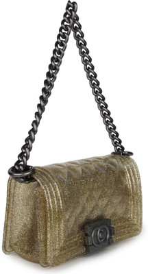 

Amatra Women Evening/Party Gold PU Sling Bag