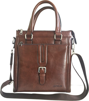 25 OFF on Goblin Men Women Formal Brown PU Sling Bag on Flipkart PaisaWapas