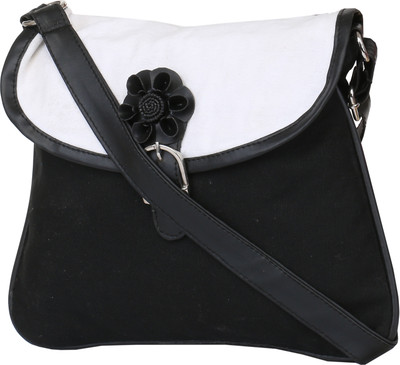 

Pickpocket Women Casual Black Canvas Sling Bag